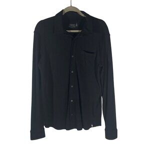 Smartwool Merino Sport 250 Mens Long Sleeve Black Shirt Size M Made In Vietnam
